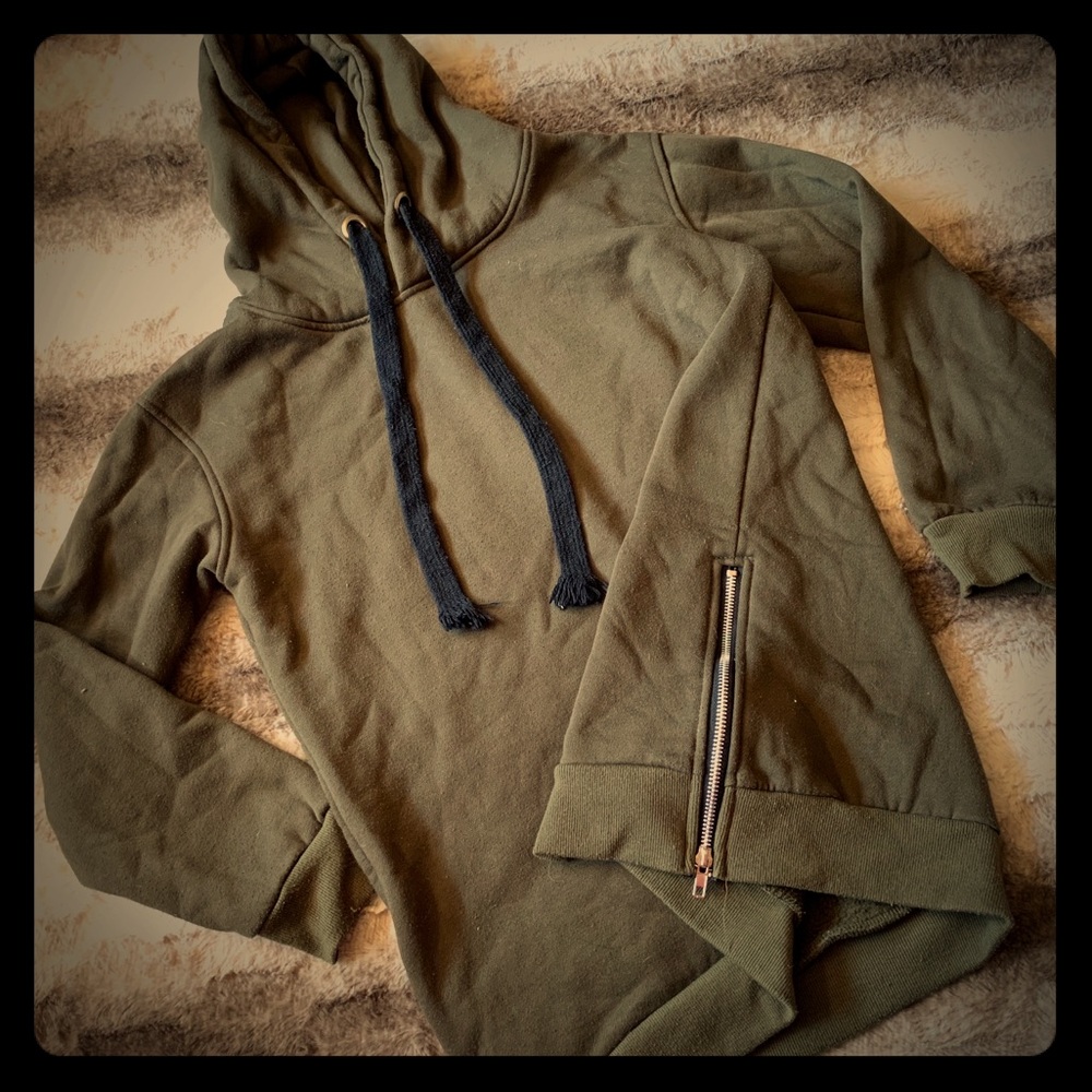 3/$15 Olive green hoodie